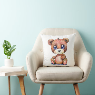 Cute Bear Cool Teddy positive Cushion