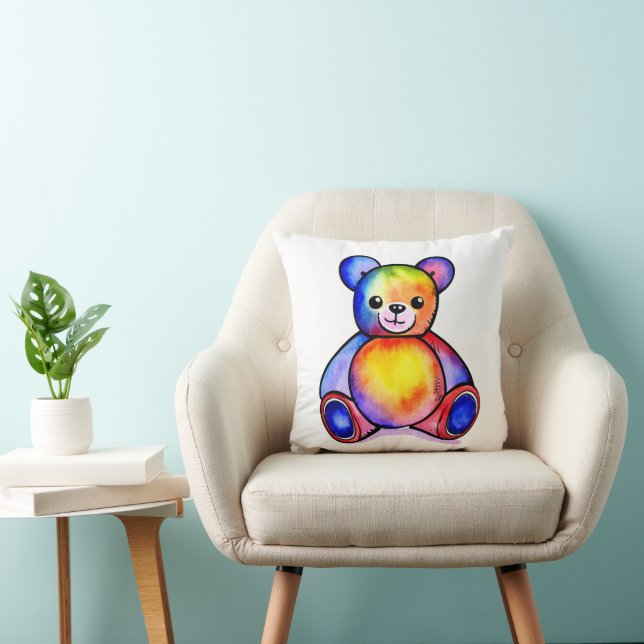 Cute Bear Cool Teddy positive Cushion (Chair)