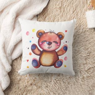 Cute Bear Cool Teddy positive Cushion