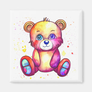 Cute Bear Cool Teddy positive Magnet