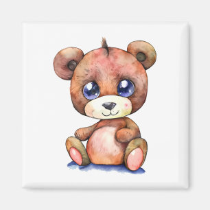 Cute Bear Cool Teddy positive Magnet
