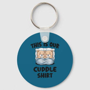 Cute Bear Couple This Is Our Cuddle  Key Ring