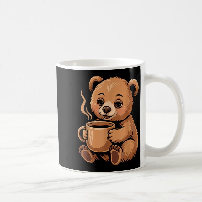Cute Bear Design For Bear Lover And Bear  Coffee Mug (Right)
