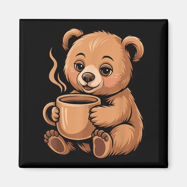 Cute Bear Design For Bear Lover And Bear  Magnet (Front)