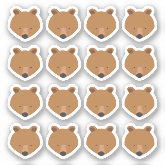 Cute Bear Face Animal (Front)