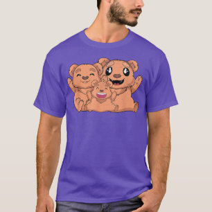 Cute Bear Family Nature Wildlife Forest Animal Lov T-Shirt