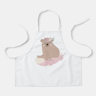 Cute Bear Feather Apron