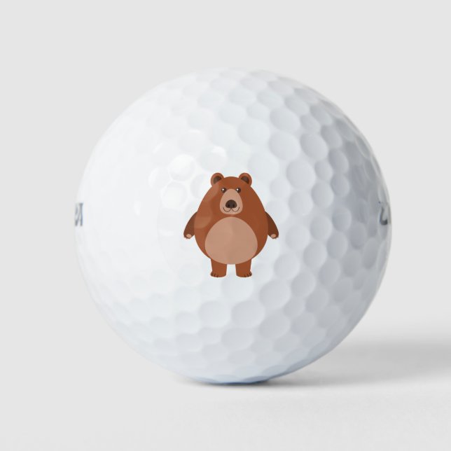 Cute bear golf balls (Front)