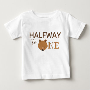 Cute Bear Half Birthday Baby T-Shirt