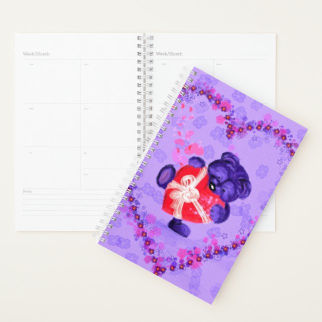 Cute Bear Heart Planner (Display)