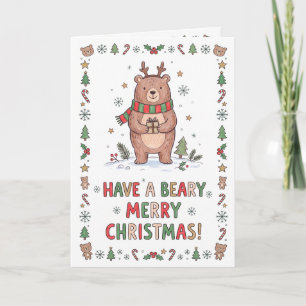 Cute Bear Holiday Card