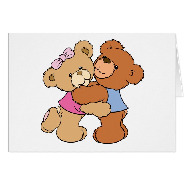 Cute Bear Hug Bears (Front Horizontal)