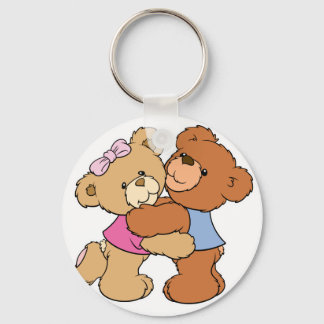 Cute Bear Hug Bears Key Ring