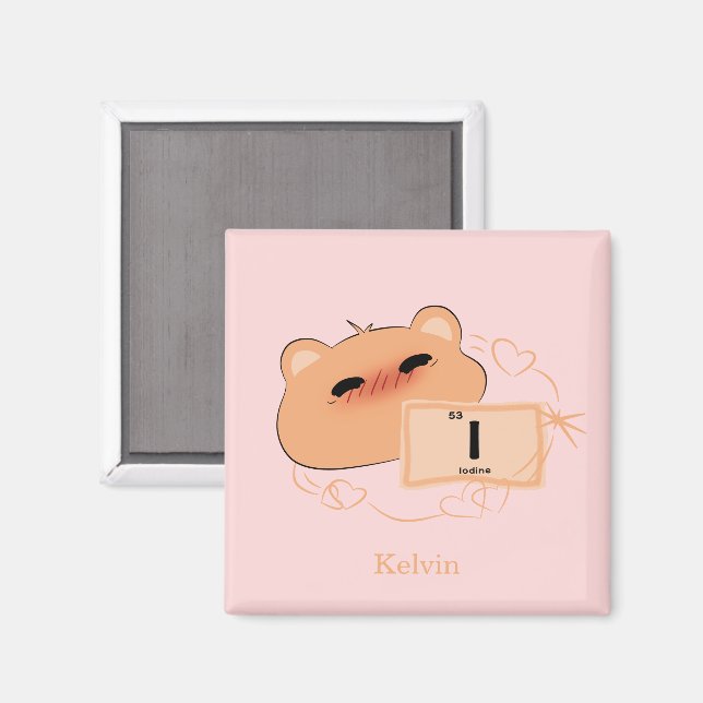 Cute Bear In Love Magnet (Front/Back)