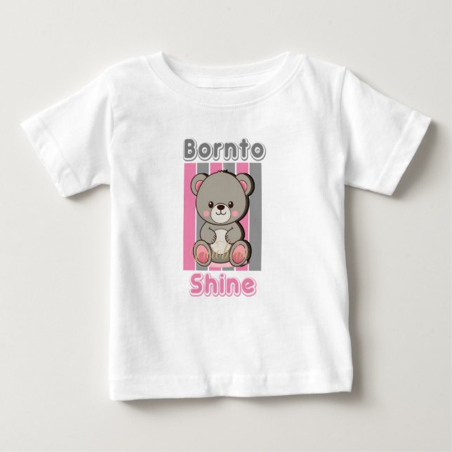 Cute Bear Kids T-Shirt (Front)