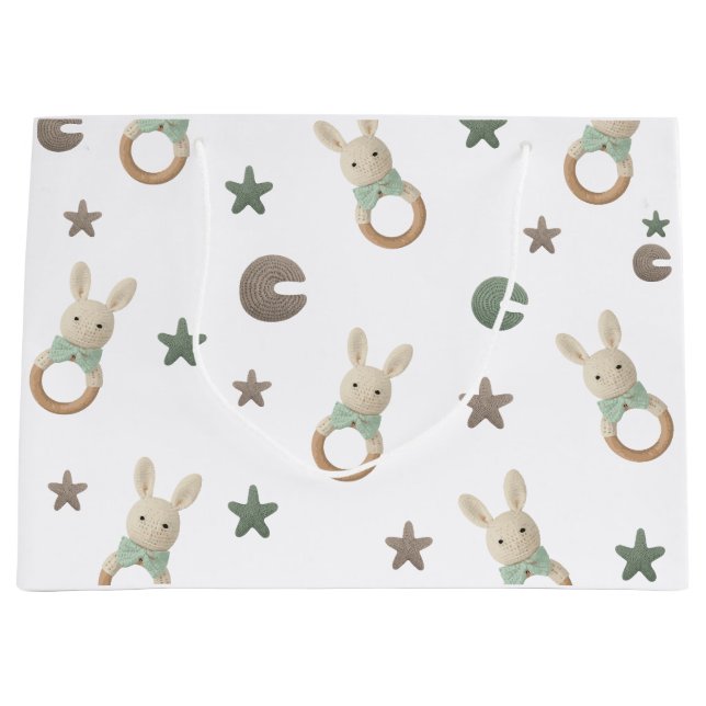 Cute Bear  Large Gift Bag (Front)