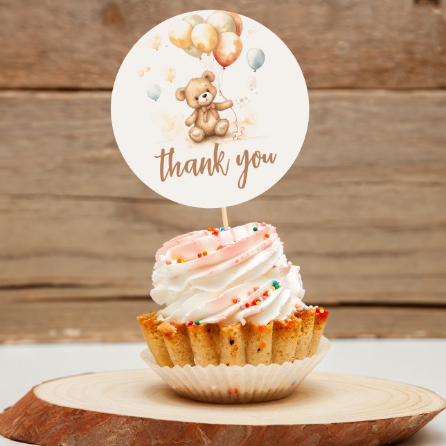 Cute Bear Neutral  Classic Round Sticker (Creator Uploaded)