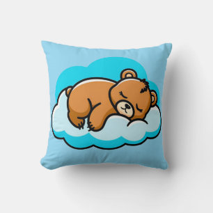 ☁️🐻 Cute Bear on Cloud Cosy Decor Gift ✨ Cushion