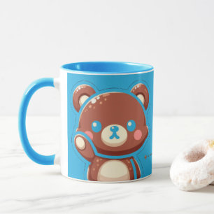Cute Bear “Oops!” Mug – Funny Kawaii Bear Design  