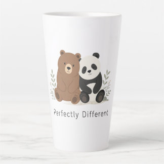  Cute Bear & Panda Neurodiversity Inclusion T-Shir Latte Mug