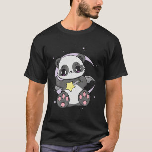 Cute Bear Panda With Baby Toy Rattle Kawaii Toddle T-Shirt