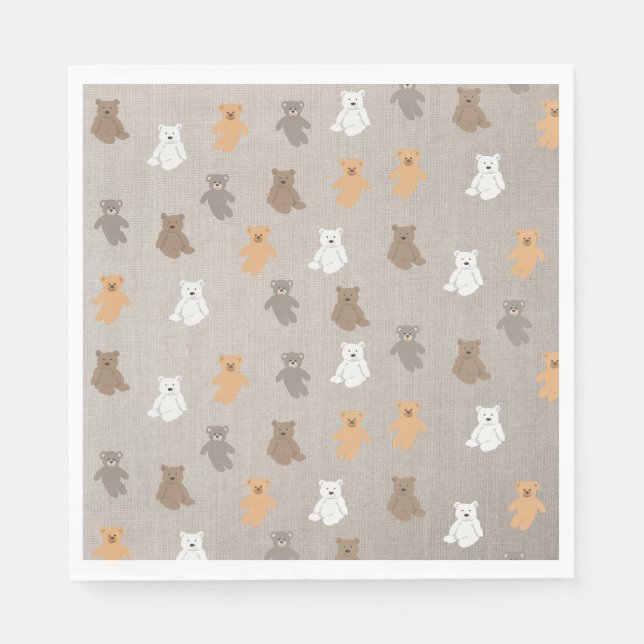 Cute Bear Pattern  Napkin (Front)