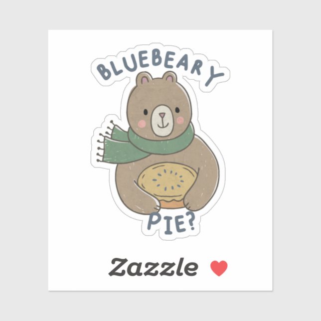 Cute Bear Pun: Bluebeary Pie? (Sheet)