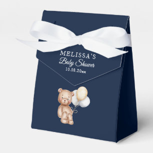 Cute Bear Script Any Colour Baby Shower Thank You Favour Box