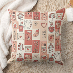 Cute Bear - Soft Pastel Woodland (6) Cushion