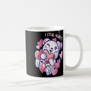 Cute Bear Steal Hearts Valentines Day Or Toddler Coffee Mug