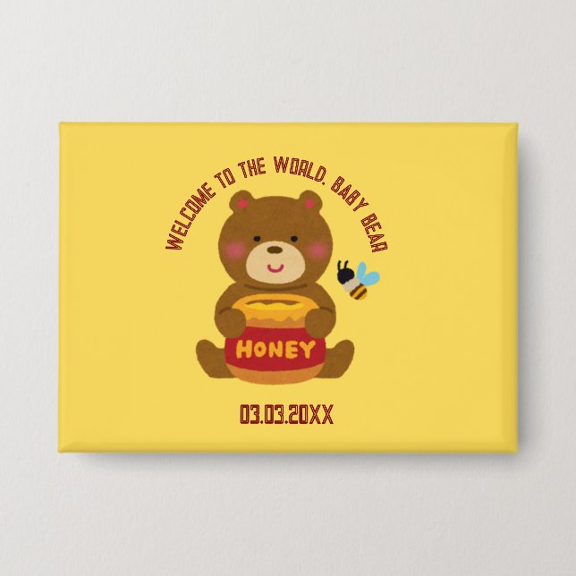 Cute Bear Theme Boy Baby Shower (Front)