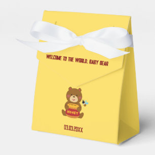 Cute Bear Theme Boy Baby Shower Favour Box