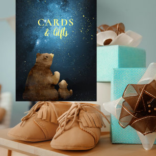 Cute Bear Twinkle Little Star Cards Gifts Poster