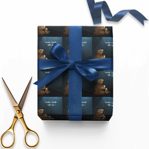 Cute Bear Twinkle Little Star Wrapping Paper