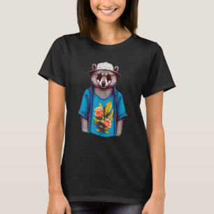 Cute Bear Wearing A Hat Shirt And Sunglasses - Fun