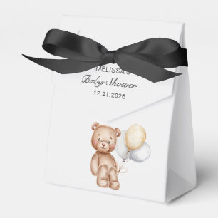 Cute Bear with Balloons Baby Shower Favour Box