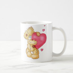 Cute Bear with Hearts Coffee Mug