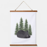 Cute Bear Woodland Animal Wall Art Room Decor 