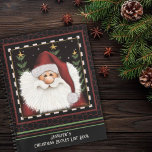 Cute Beard Santa Christmas Name Bucket List Notebook<br><div class="desc">Festive Santa Personalised Christmas Bucket List Book. Create cherished holiday memories with our Christmas Bucket List Book. This delightful book is your guide to planning and documenting all the festive experiences and activities you want to enjoy during the holiday season. From trimming the tree to cosying up by the fire,...</div>