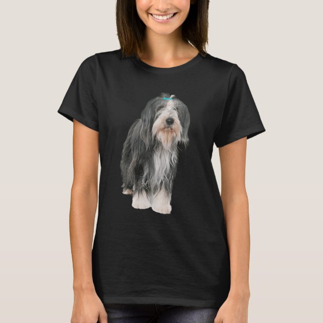 Cute Bearded Collie T-Shirt (Front)