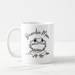 Cute Bearded Dragon Beardie Mom Minimalist  Coffee Mug