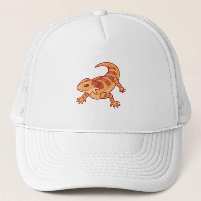 Cute Bearded Dragon Trucker Hat (Front)