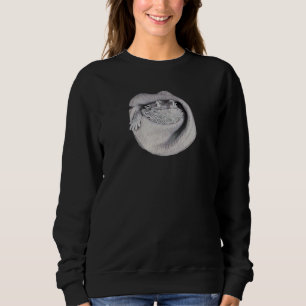 Cute Beardie Burrito Watercolor Bearded Dragon Pet Sweatshirt