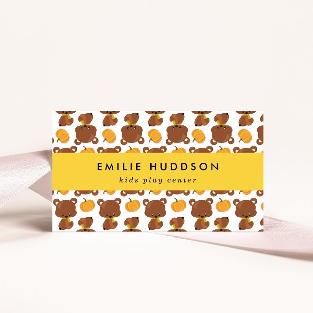 Cute Bears, Kids Play Centre, Activity Centre Business Card (Creator Uploaded)