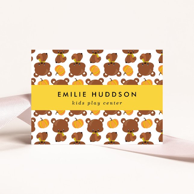Cute Bears, Kids Play Centre, Activity Centre Business Card (Creator Uploaded)