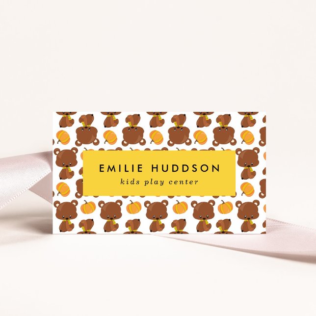 Cute Bears, Kids Play Centre, Activity Centre Business Card (Creator Uploaded)