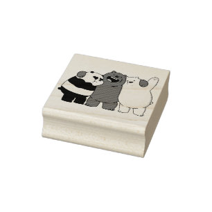 Cute Bears Rubber Stamp