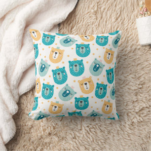 Cute Bears Throw Pillow