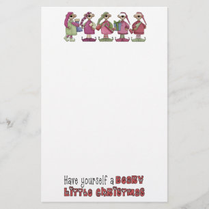Cute Beary Christmas Stationery