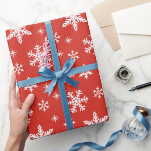 Cute beautiful Christmas snowflakes pattern  Wrapping Paper